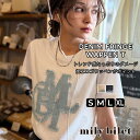 【mily bilet】 トップス Tシャツ レディース デニム フリンジ ダメージ 加工 ワッペン 使い Tee 厚み 天竺 生地 ゆるっと オーバーサイズ 着回し 大きいサイズ 春 夏 2025ss クラシカルエルフ mi1329037