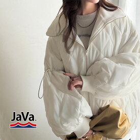 3/15 23:59まで まとめ買いクーポンで最大10％OFF 《java ジャバコラボ》ジャケット レディース 秋 アウター ダブルキルティング 袖ドロスト 中綿ジャケット カジュアル きれいめ 暖かい かわいい 優秀 大きいサイズ 秋 冬 2025aw jv1265033