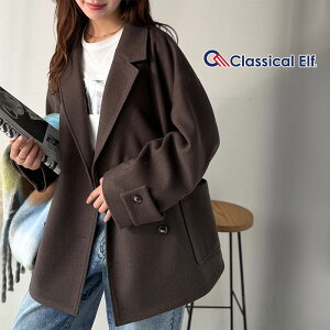 _12/15܂ ܂Ƃߔ !! 3_ȏ10OFF^ y NVJGt classical elf zAE^[ R[g fB[X ~ 傫TCY _u{^ WPbg gR[g JWA 