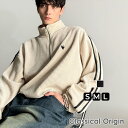 【3/11 01:59まで まとめ買いクーポンで最大15％OFF 】 【Classical Origin】 トップス スウェット メンズ コーデュロイ 素材 W ライン ハーフ ジップ トレーナー 大きいサイズ 秋 冬 2025aw クラシカルエルフ co1010026