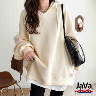 4/17 23:59まで まとめ買いクーポンで2点で10％OFF| 《java ジャバコラボ》 パーカー レディース 春 トッ…