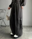 【 クラシカルエルフ classical elf 】ボトムス パンツ レディース スウェット カーゴパンツ ワイドシルエット 裏毛 ゆったり ポケット ウエストタック入り トレンド フィット 立体感 デイリーユース 柔らかい リラックス 大きいサイズ 秋 冬 2025aw ce1015090