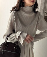 【 クラシカルエルフ classical elf 】トップス レディース きれいめ 長袖 Tシャツ 前後 2way 袖 フリル …