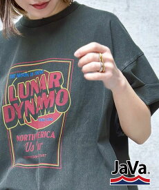 【6/11 23:59まで まとめ買いクーポン2点以上で 10％OFF 】 《javaジャバコラボ》 tシャツ レディース 半袖 綿 ピグメント ツアー ロゴ ビッグ Tee 男女兼用 ユニセックス メンズ ゆるっと 大きいサイズ 春 夏 2025ss クラシカルエルフ jv1029024