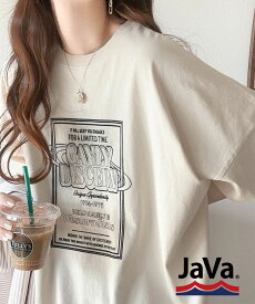 【6/11 23:59まで まとめ買いクーポン2点以上で 10％OFF 】 【sustaina+】《javaジャバコラボ》tシャツ レディース 半袖 オーガニックコットン混 綿100％ 前後 2way ステッチ 刺繍 半袖 Tee ユニセックス メンズ 大きいサイズ 春 夏 クラシカルエルフ jv1050136