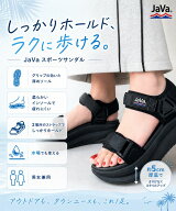 《javaジャバコラボ》 靴 サンダル レディース 疲れない ベルクロ スポーツサンダル ス アウトドア 厚底 …