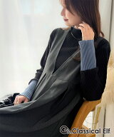 【 クラシカルエルフ classical elf 】ワンピース レディース ワイドタック Vネック 立体的 タック すっ…