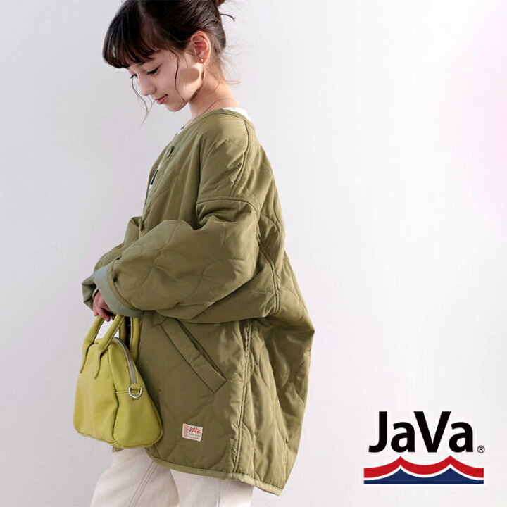 楽天市場 Javaジャバ コラボ 送料無料 キッズ 子供服 女の子 男の子 アウター ジャケット 大きいサイズ オーバーサイズ キルティング ノーカラー 中綿入り おそろい ペア リンクコーデ ライトカーキ アイボリー ブラック 160 150 140 130 秋 冬 21aw クラシカル