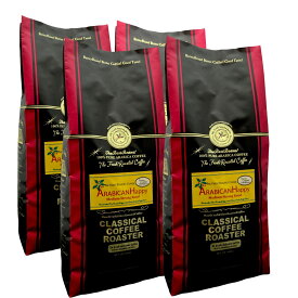 コーヒー豆 160杯分 アラビカ豆100％ アラビカンハッピー ブレンド コーヒー4LB( 454g×4袋）セット 【 豆 or 挽 】