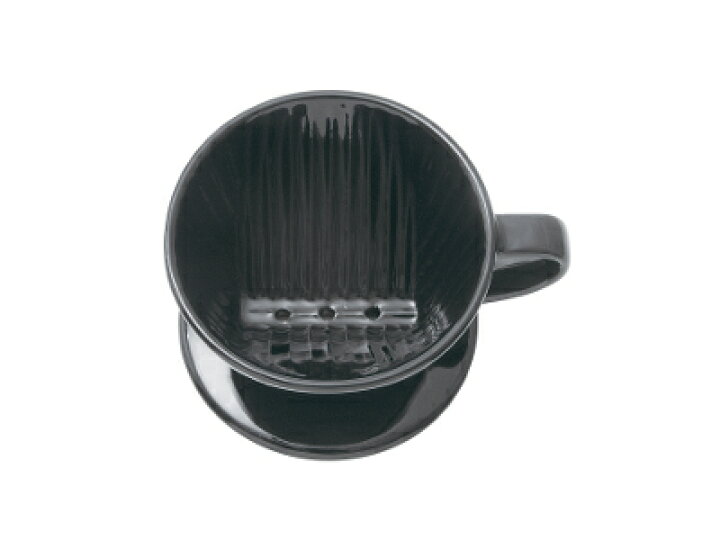 楽天市場】カリタ 陶器製コーヒードリッパー 102-ロト ブラック 2〜4人 