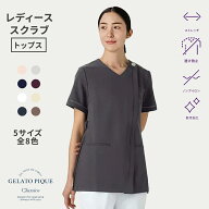 【クラシコ公式】ジェラート ピケ&クラシコ:プリーツスクラブトップス スクラブ トップス 女性用 レディ…