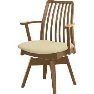 Art Life ダイニングチェア カラー2色 肘付き PVC張り ピノ 回転アームチェア チェア 無垢材 カラーオーダー 木製チェア ナチュラル ブラウン シンプル デザイン アートライフ