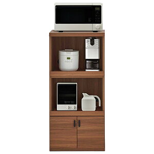 【SMART KITCHEN スマートキッチン レンジカウンター 幅55cm】 キッチン収納 レンジ台 日本製 完成品 最上位等級規格製品:F★★★★ ホワイトウッド キャナルオーク リアルウォー