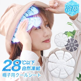 【目玉価格680円】クールヘッドパッド 帽子用クールパッド 帽子 保冷剤 熱中症対策 PCM 28℃以下 自然凍結 クールパッド アイス ヘッド クール 子供 大人 キッズ 頭 冷却 パット ヘルメットインナー 繰り返し使える 充電不要 夏 自転車 通学 フェス 暑さ対策グッズ