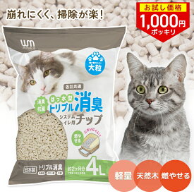 【最大2000円OFFクーポン】猫砂 システムトイレ用 はっ水チップ 4L×5袋 日本製 強力消臭 クエン酸 抗菌 燃やせる 飛び散らない 崩れない 大粒 丸い粒 掃除が楽 木の香 まとめ買い 猫用品 p2