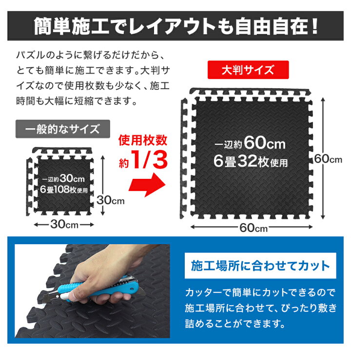 楽天市場】【最大10％OFFクーポン】ジョイント トレーニングマット 