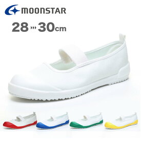 【送料無料】TEFカラー 上履き 28~30cm ムーンスター MoonStar 日本製 バンドバレータイプ 抗菌防臭 トゥガード 上靴 室内履き スクールシューズ 小学校 中学校 高校 学生 大きいサイズ