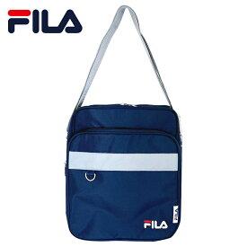 【50%OFF!】FILA ナイロン縦型スクールバッグ 紺 肩掛け ショルダー A4サイズ対応 通学 学生 中学生高校生 男子 女子 ネイビー