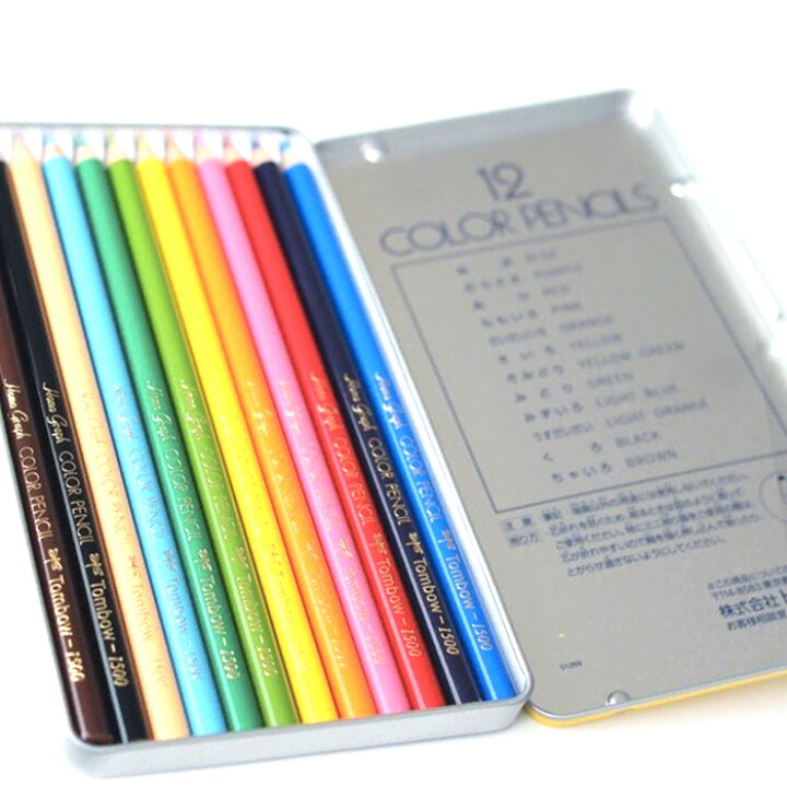 楽天市場】トンボ鉛筆 色鉛筆 12色セット/Tombow 絵画 お絵かき 美術 塗り絵 画材 CB-NQ12C : スクールファッション classroom