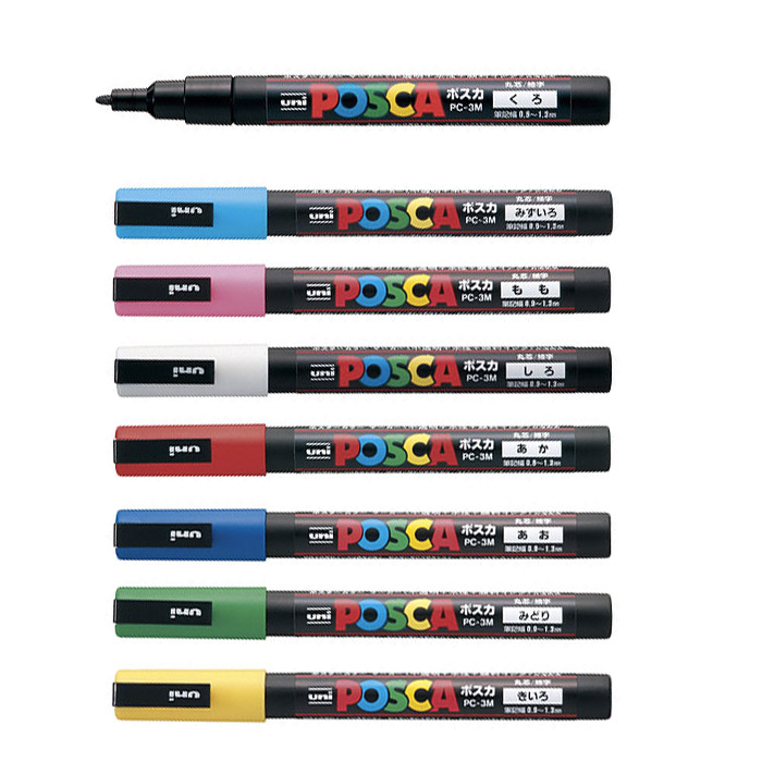 (業務用10セット) 三菱鉛筆 ポスカ ＰＯＰ用マーカー 太字 15色セット 水性インク PC8K15C