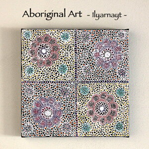 yAboriginal Art / A{WiA[gzIlyarnayt (Acacia Flower) by Michelle Lion Kngwarreyeiaba-06jFI[XgA̐ZA{Wiɂ`ꂽA[gI[XgA^Z^A{Wi^