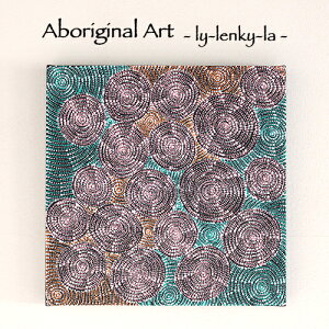 yAboriginal Art / A{WiA[gzly-lenky-la (Small Earth Warm) by Loretta Jones Petyarreiaba-20jFI[XgA̐ZA{Wiɂ`ꂽA[gI[XgA^Z^A{Wi