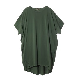 【30％OFFセール】チュニック レディース 半袖 春 春服 tシャツ ロングtシャツ ゆったり 大きめ コクーンシルエット スリット 接触冷感 冷感 ひんやり 夏 薄手 無地 シンプル おしゃれ かわいい マタニティ 妊婦 大人 カジュアル ルームウェア 部屋着