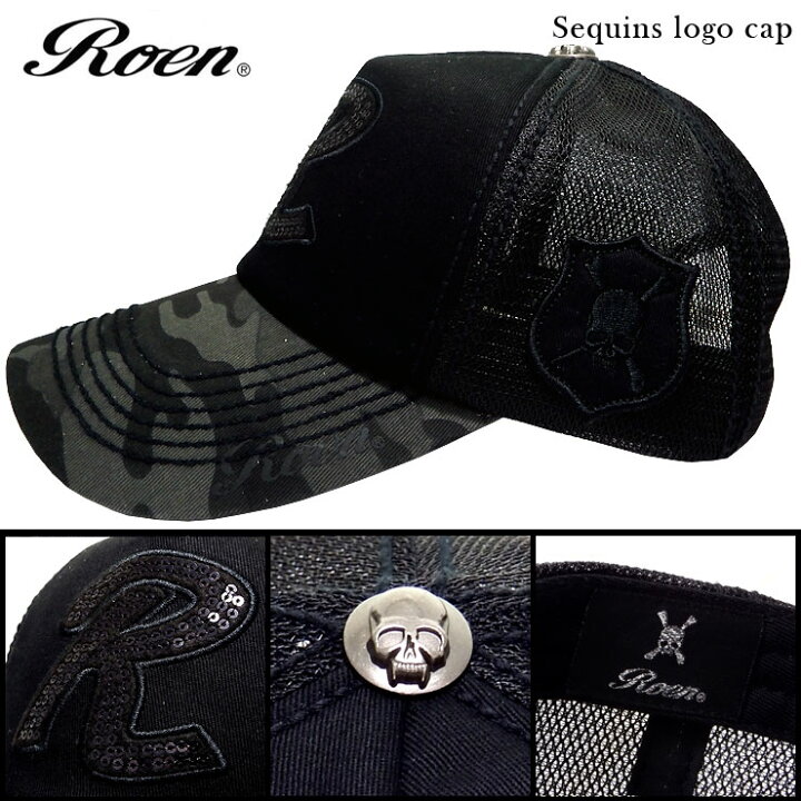 楽天市場】Roen（ロエン）男女兼用、CAP キラキララインストーン 
