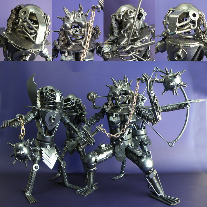 楽天市場】廃品フィギュアTIPE4 近未来ハンドメイドアートロボット 
