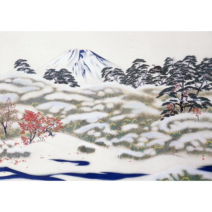 楽天市場】横山大観 霊峰四趣・秋 複製画 巧藝画 10号 【限定200部 