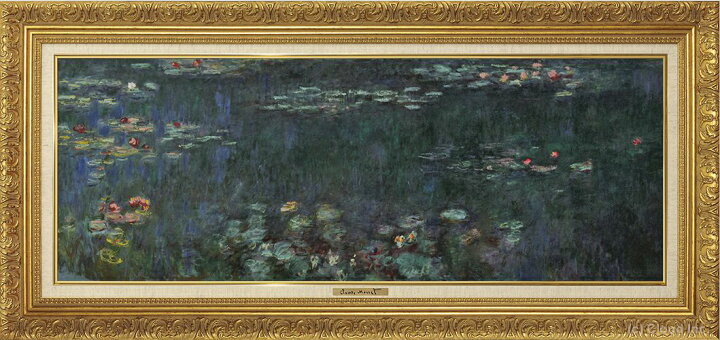 楽天市場】モネ 睡蓮 緑の反映 パリ オランジュリー美術館 複製画 巧藝 