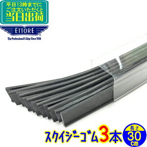 エトレ スクイジー 替えゴム 30cm(3本セット)マスターラバー  業務用 スペアラバー 30センチ 3枚 水切り 替ゴム 窓ガラス清掃用品 ワイパー 窓掃除