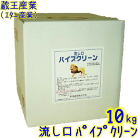 ◆◆エタニ産業 流し口パイプクリーン（10kg）【業務用 流し口配管や建物全体の配管洗浄 10キロ 蔵王産業