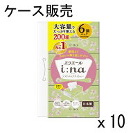 【ケース販売】エリエール ソフトパック ティシュー i:na(イーナ) 200組×60パック（6パック×10個）大王…