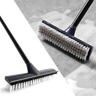 5%クーポン！送料無料 CLEANHOME デッキブラシ 掃除用ブラシ 2in1 水切りワイパー タイルブラシ 3段ポー…
