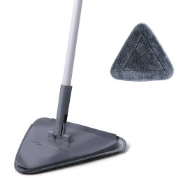 5%クーポン！送料無料 CLEANHOME モップ フロアモップ フロアワイパー 360度回転 窓/壁/鏡/床/風呂/フローリング掃除 乾湿両用 片手操作可能 腰曲げず マイクロファイバークロス