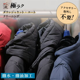 【全国送料無料】ダウン・コートクリーニング 1着〜2着 撥水加工つきダウンジャケット コート アクセサリー取り外し不要 毛皮ファー込み 丸洗い 宅配クリーニング 羽毛メンテナンス