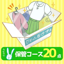 クリーニング　保管　宅配　最大9ヶ月長期保管コース　20点パック　送料無料 衣替え 新生活 シミ抜き 片付け