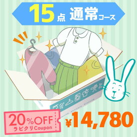 クリーニング　宅配　保管なし最速便コース　15点パック　送料無料 衣替え 新生活 シミ抜き 片付け