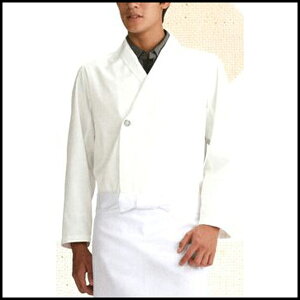 Servo サーヴォ 男女兼用 ショップコート 和風モダン 体毛落下防止ネット付 制電 ホワイト 和食 料亭 割烹 白衣 厨房 飲食店 調理服 ユニフォーム 制服 ユニセックス 男性用 女性用 メンズ レ