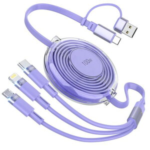 �y100W�z3in1�[�d�P�[�u��������莮[1.2MPD�Ή�/���ϋv]100W/5A���}���[�d���C�g�j���O/TypeC/�}�C�N��USB�R�[�h3�䓯���[�diPhone1615141312�AGalaxyS25S24