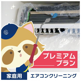 【エアコンクリーニング】プレミアムプラン1台（エアコン本体、外装パネル、アルミフィン、ファン、フィルター＋室外機洗浄と抗菌コート＋ドレンパン洗浄と送風ファン分解洗浄）