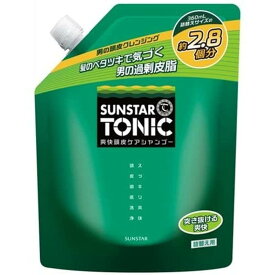 Sunstar Tonic 【大容量】 (サンスタートニック) シャンプー 爽快頭皮ケア 詰替え用 1000mL ノンシリコン処方 [シトラスハーブの香り]