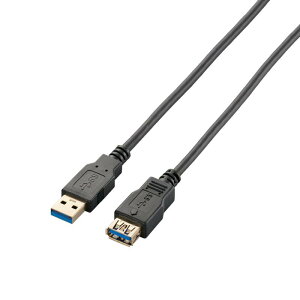 �G���R�� USB�P�[�u�� ���� USB3.0 (USB A �I�X to USB A ���X) �X�^���_�[�h 1m �u���b�N USB3-E10BK