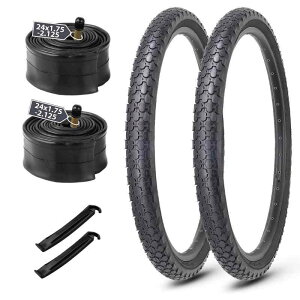 MOHEGIA 24×2.125C` ]ԃ^C: 2gZbg 24C` 57-507mm Sn`Ԍp^CAĎ`[u - N[U[/VeBoCN/MTB Ή- ubN