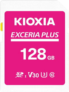 KIOXIA(LINVA)y{zSDJ[h 128GB EXCERIA PLUS UHS-I U3 V30 Class10 SDXC őǏox100MB/s ő发60MB/s 4KΉ T|[gKi [J[5N KLNPAE128G