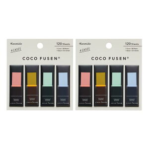 カンミ堂 ふせん ココフセン COLOR 2個セット レッド(クロケース) CF-1003 AZ