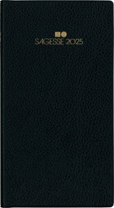 博文館 手帳 2025年 ウィークリー サジェス ビジネス手帳 黒 No.95 (2025年 1月始まり)