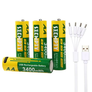 SZEMPTYPOUSB[ddr4 3400mWh(2250mAh)eʒP3`1.5V`ECI[dr (1200gp\,USB-C 4 in 1[dP[ut,ʂȏ[d͕sv)