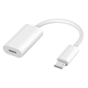 【最新MFi認証】新版 タイプC  ライトニング イヤホン端子 変換アダプタ  充電アダプター PD100W急速充電 ナイロン編組ケーブル USB Type-C to ライトニング イヤフォン オーディオ 変換ケ